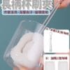 （台灣現貨出貨)不鏽鋼可隨意替換長柄杯刷夾 替換杯刷 洗杯刷 長柄 23/33公分 清潔刷 奶瓶刷 海綿刷 菜瓜布