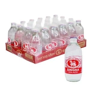 泰國SINGHA SPARKING WATER 氣泡礦泉水 玻璃瓶裝(325ml/24瓶)