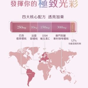 BLUEMEI 布樂美雙重櫻桃PLUS維C粉咖啡漿果萃取添加1盒2gX30包