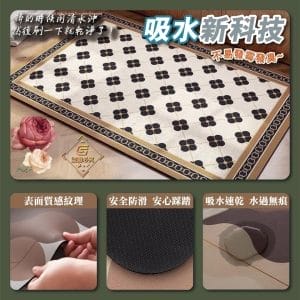 復古風橡膠吸水地墊2 » 樂韜國際 - 票券販售、生活百貨、各國代購、批發零售 復古風橡膠吸水地墊