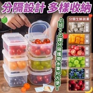 雙格雙蓋便攜式水果鎖鮮分裝盒2 » 樂韜國際 - 票券販售、生活百貨、各國代購、批發零售 雙格雙蓋便攜式水果鎖鮮分裝盒