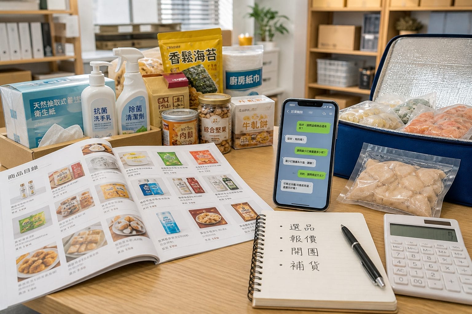 樂韜國際批發選品與團購商品合作示意圖